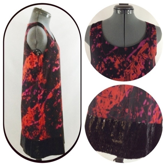 mac and Jac 💕Unique Dress with Black Sequin Hem💕 - Picture 3 of 4